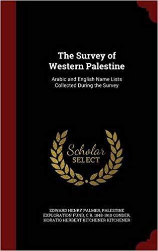 Palestine Arabic Logo - Buy The Survey of Western Palestine: Arabic and English Name Lists