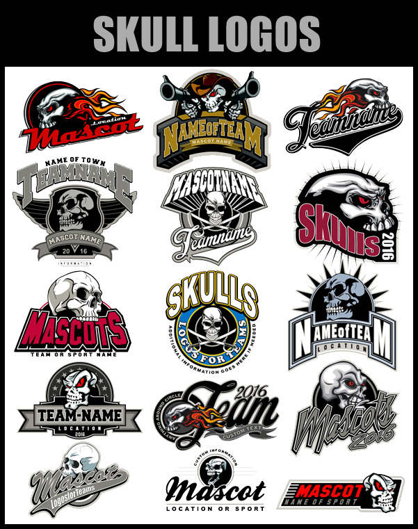 Custom Hockey Logo - Skull Logos