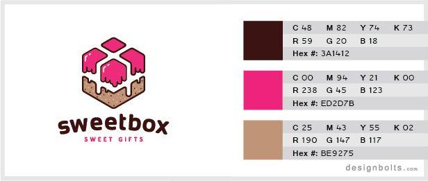 Pink Colored Logo - Best 3 Color Combinations For Logo Design with Free Swatches