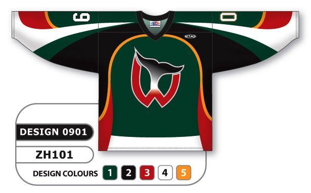 Custom Hockey Logo - Whalers Custom Hockey Jersey