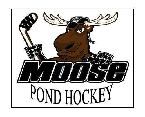 Custom Hockey Logo - Custom Made Collectible Moose Pond Hockey Logo Magnet 2 X 2