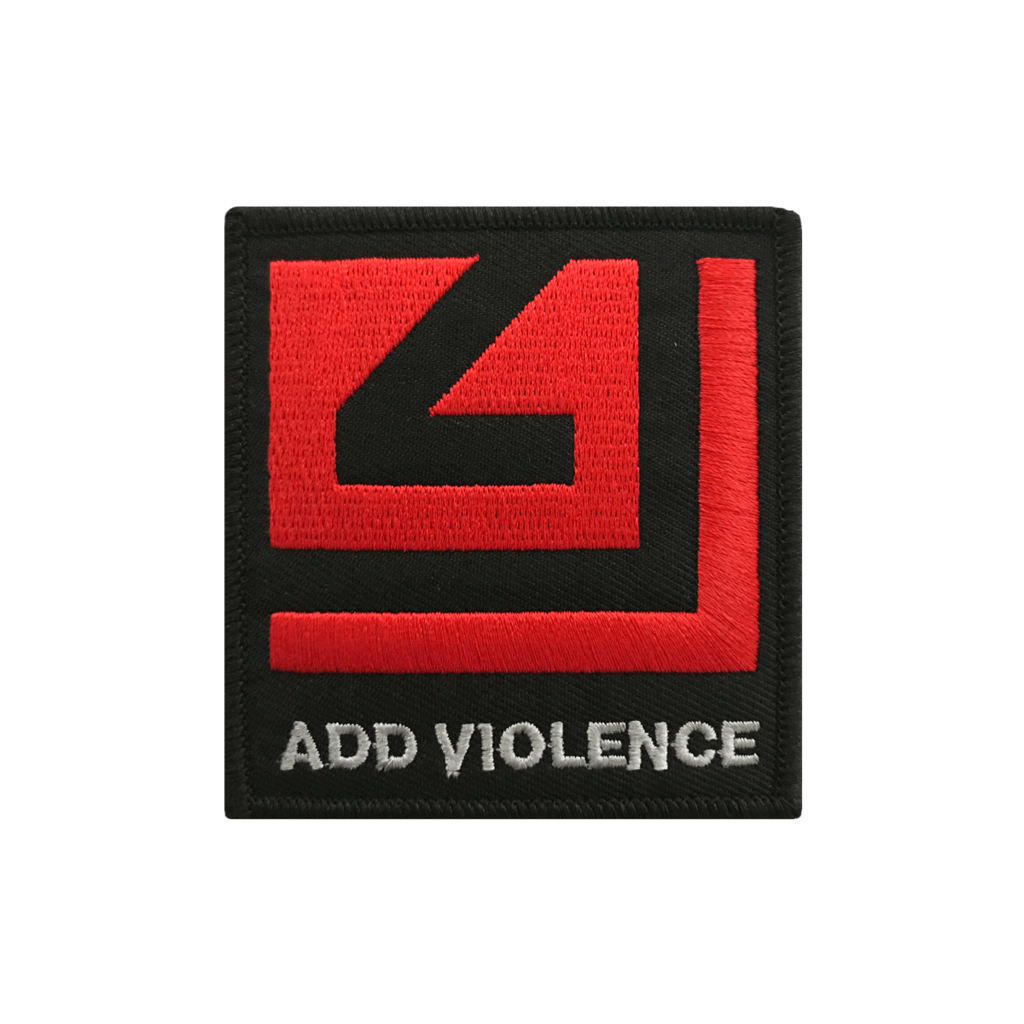 Nine Inch Nails Logo - ADD VIOLENCE RED LOGO PATCH