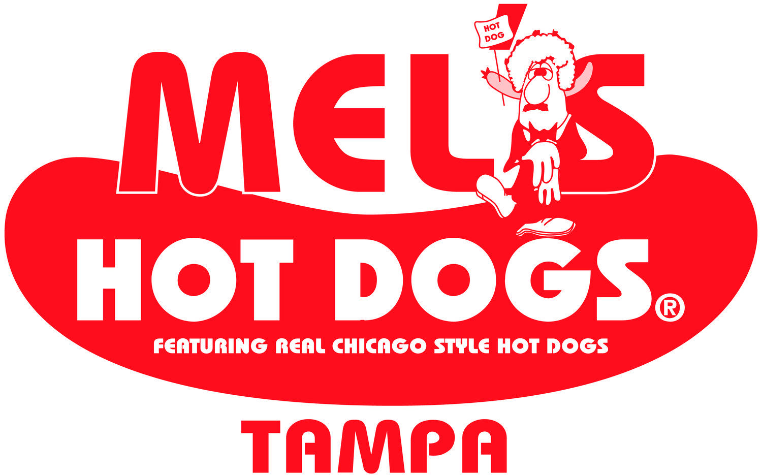 Red Hot Dog Logo - Mel's Hot Dogs