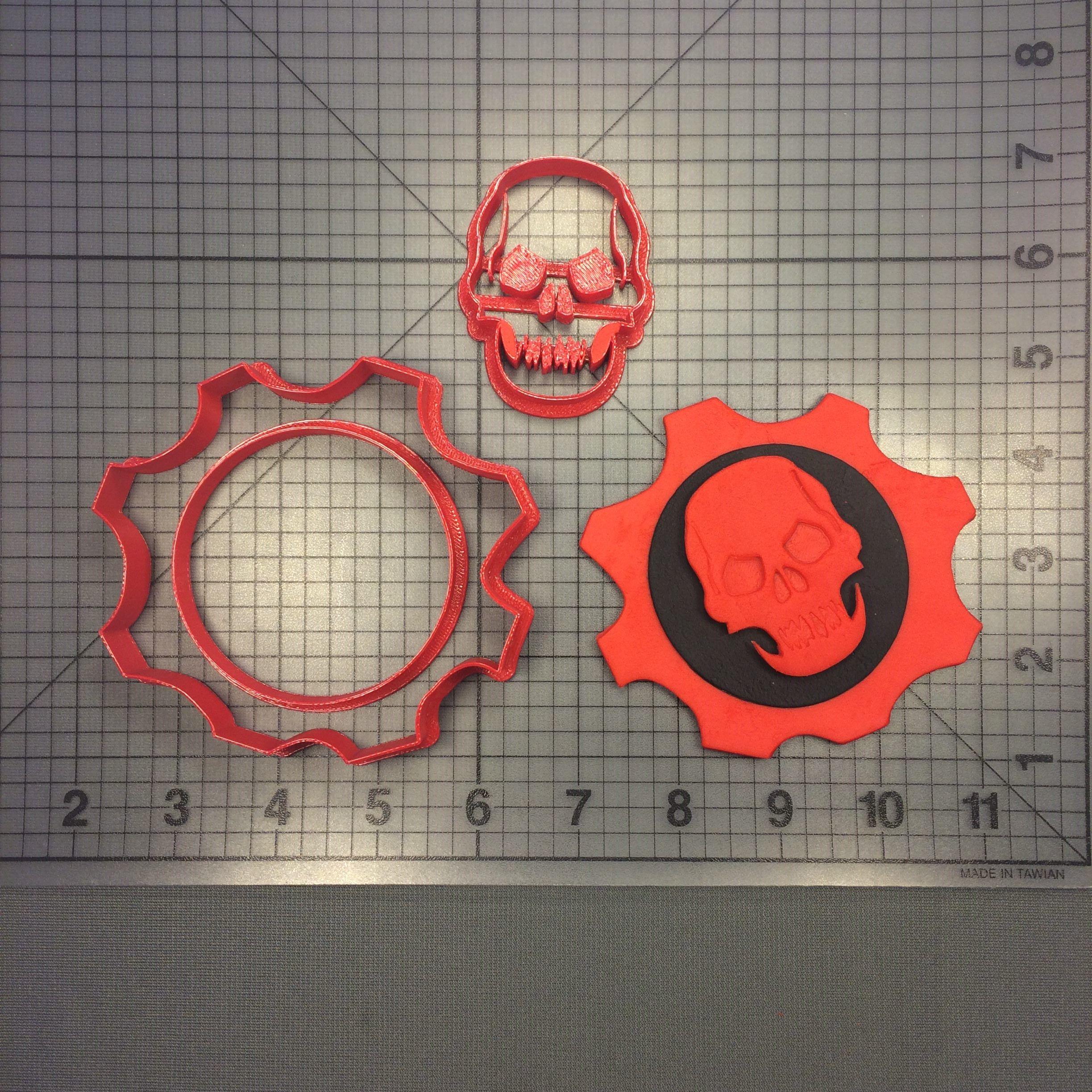 Gears of War Logo - Gears Of War Logo 100 Cookie Cutter Set