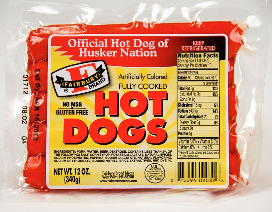 Red Hot Dog Logo - Fairbury Red Hot Dogs - 12oz
