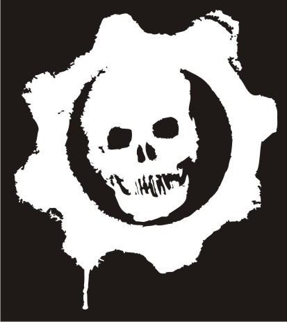 Gears of War Logo - Gears of War Skull Logo | Die Cut Vinyl Sticker Decal | Sticky ...