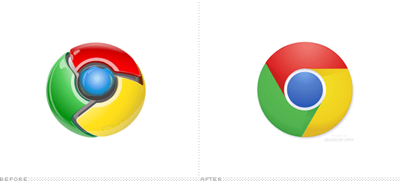 Chrome New Logo - Brand New: Chrome Loses Volume
