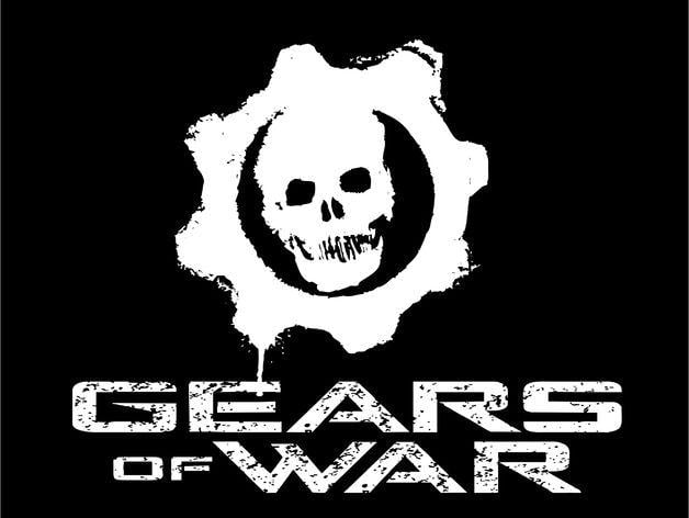 gears of war logo white