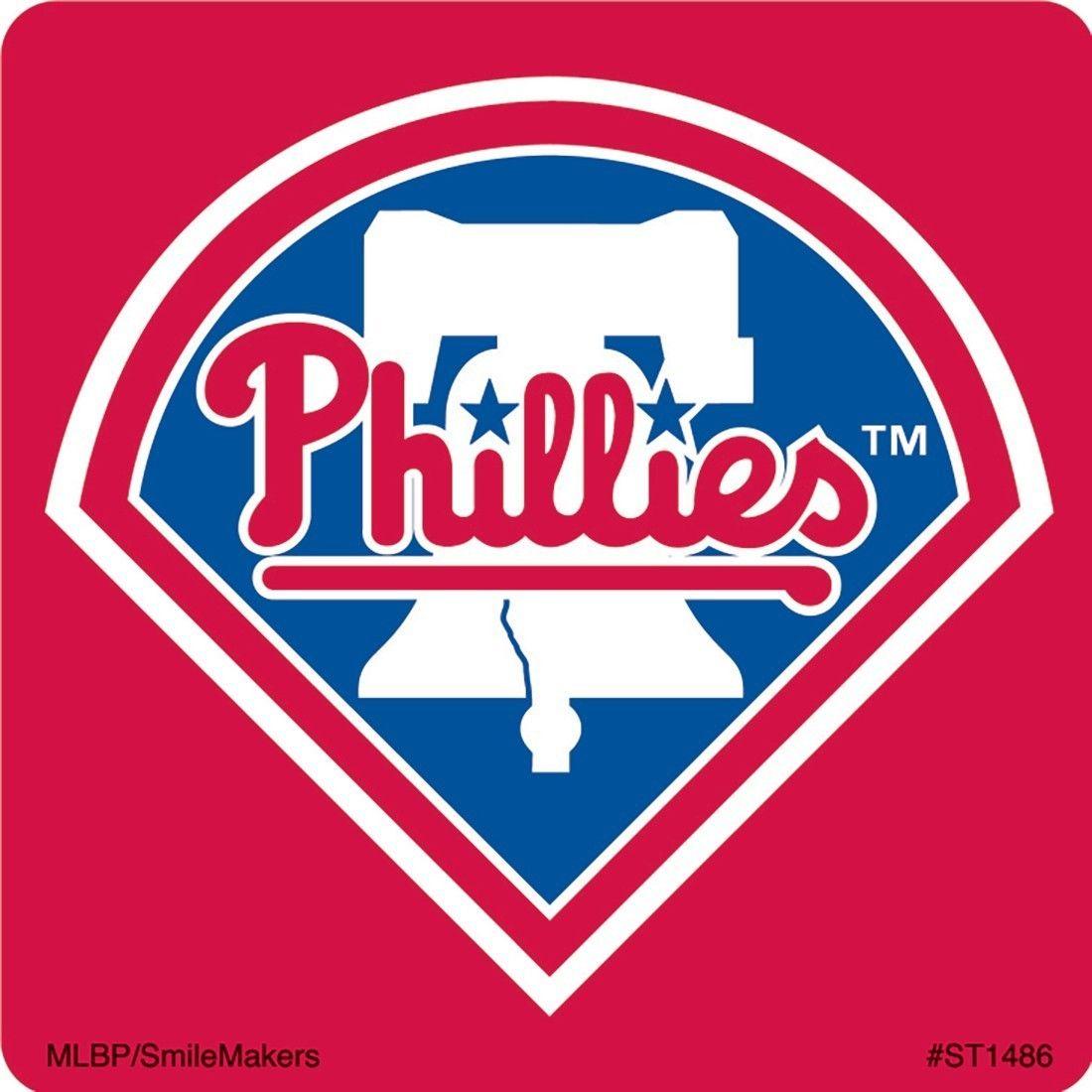 First Phillies Logo - Philadelphia Phillies Logo Stickers from SmileMakers