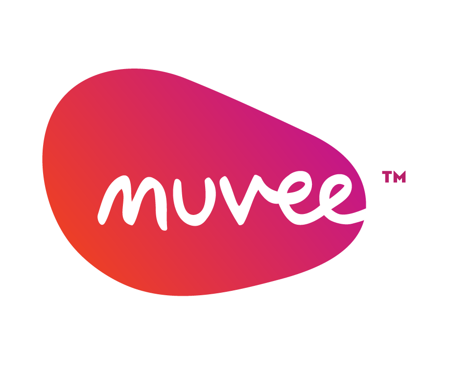 Pink and Red Logo - brand | muvee