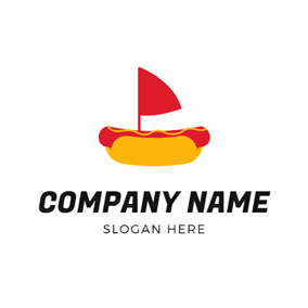 Red Hot Dog Logo - Free Hot Dog Logo Designs. DesignEvo Logo Maker