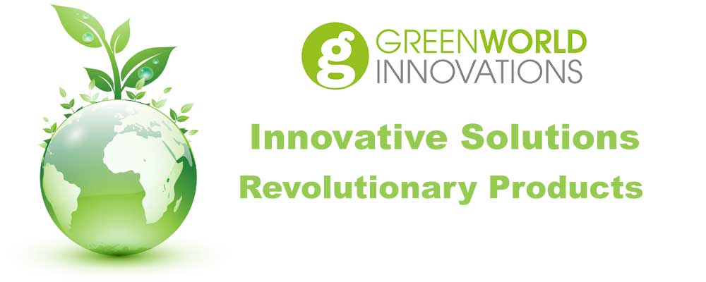 Green World Logo - About Us. Who are Green World Innovations? Find out about our products