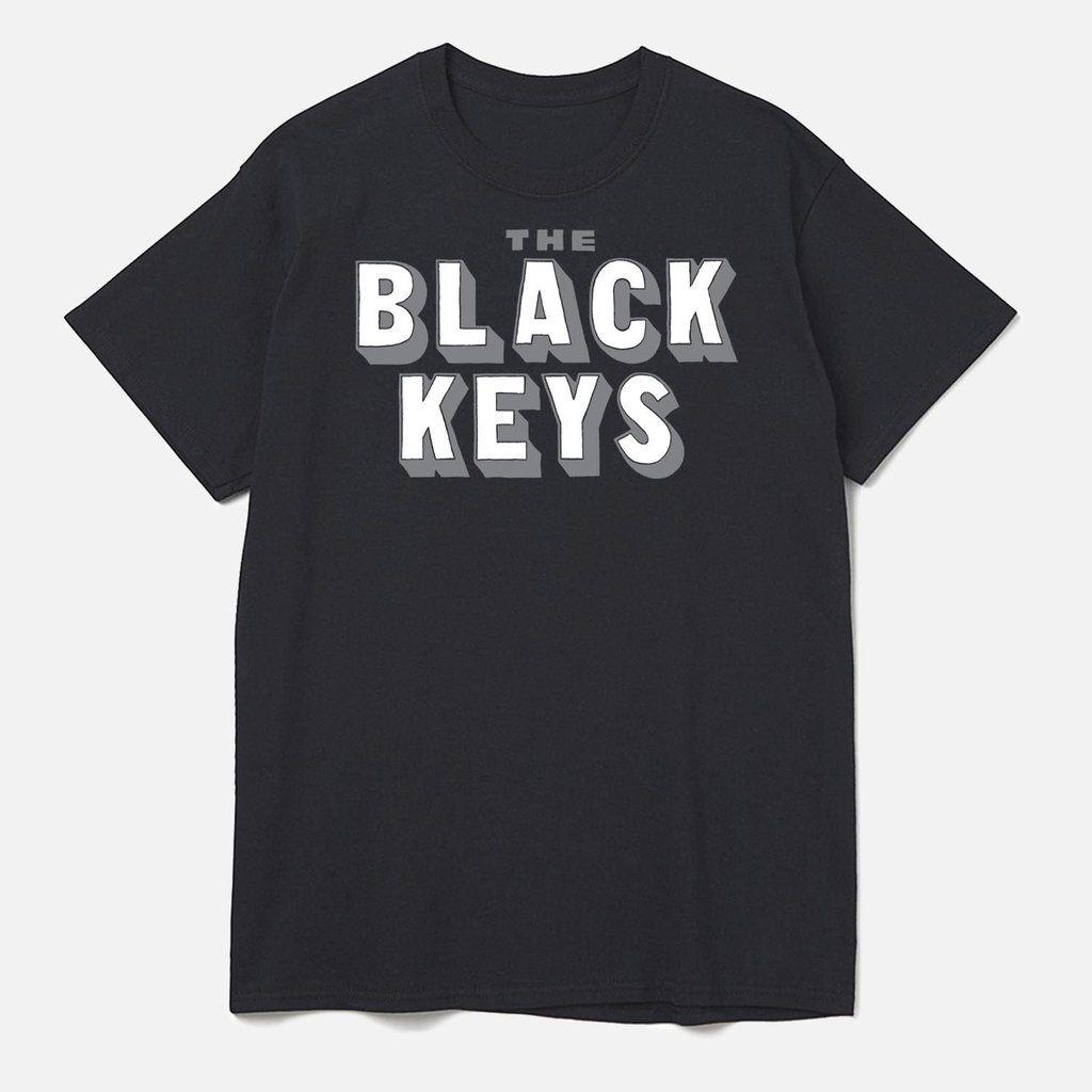 3 Keys Logo - THE BLACK KEYS 3 D LOGO T SHIRT BLACK