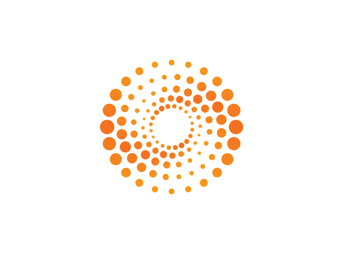 Orange Dots in a Circle Logo - Orange circle Logos