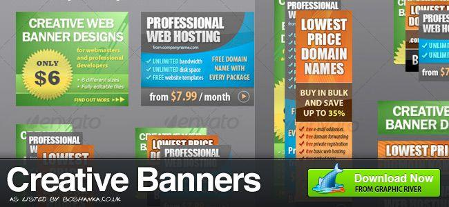 Web Ad Logo - 25 Beautiful Premium Banner Ads - List of the top 25 Banner Ad PSDs.