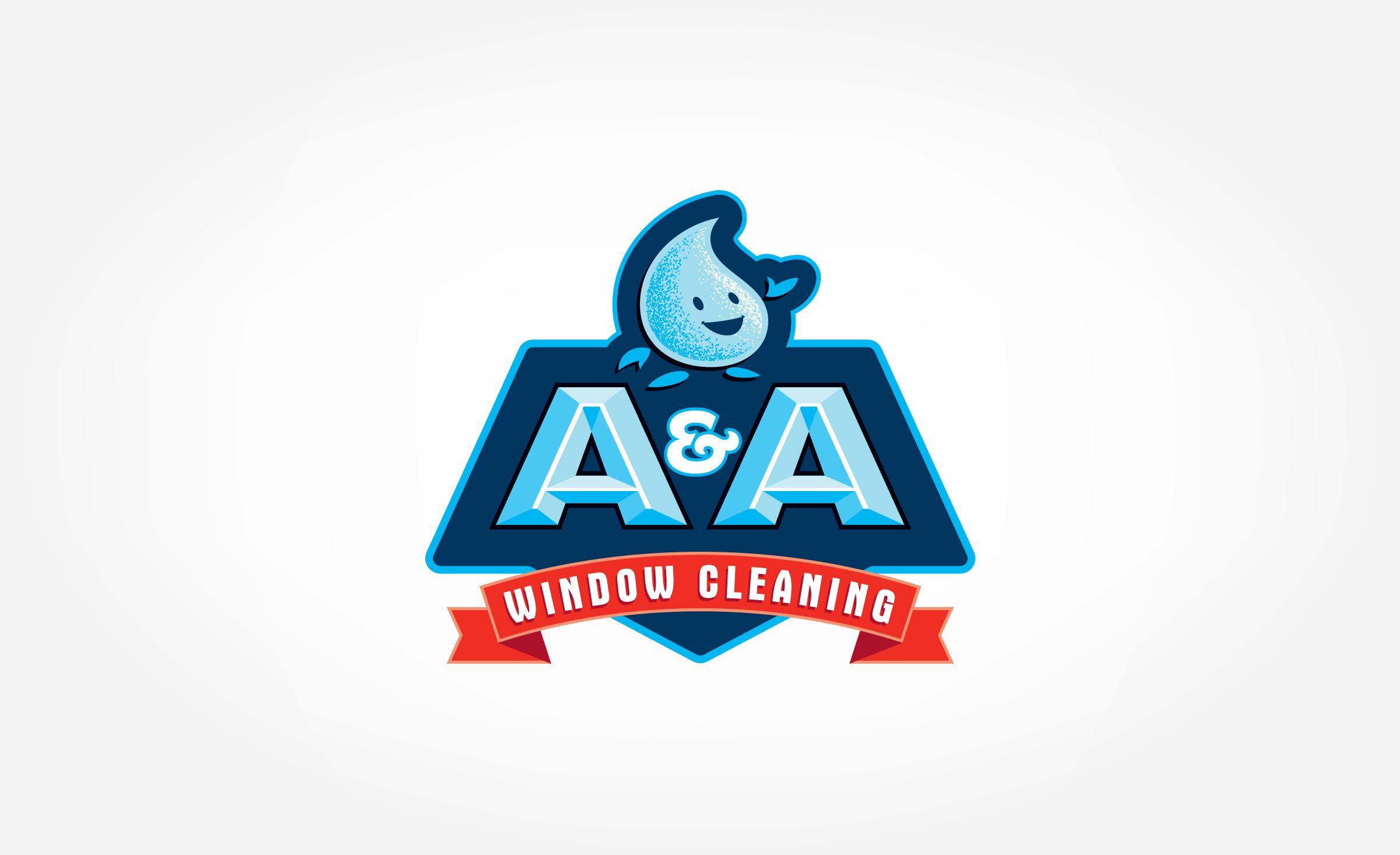 Web Ad Logo - Logo for a window cleaning company based in Warwick, RI