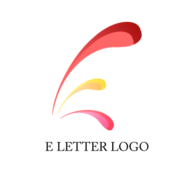 Red Letter E as Logo - E Letter Logo Png Transparent PNG Logos