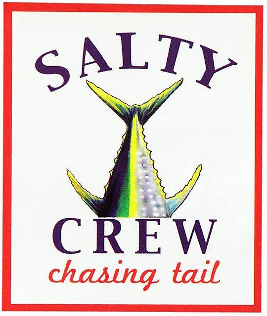 Salty Crew Logo - Salty Crew Chasing Tail Sticker | Zumiez