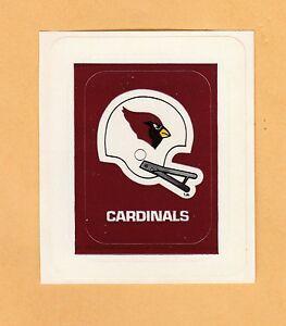 Cardinals Old Logo - RARE 1970s NFL ST LOUIS CARDINALS OLD 2 BAR HELMET DECAL UNUSED ...