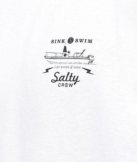 Salty Crew Logo - Salty Crew Dash White Long Sleeve T-Shirt | Zumiez