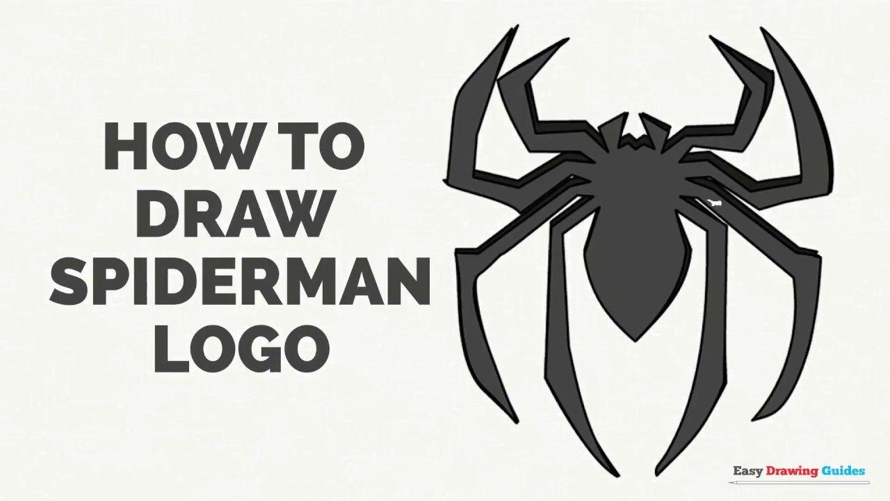 Easy Spider Logo - How to Draw Spiderman's Logo in a Few Easy Steps: Drawing Tutorial ...