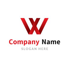 Red Letter w Logo - Simple Red Letter W Logo | Letter Logos | Letter logo, Logos, Lettering