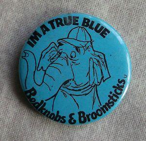 Disney Bedknobs Logo - BEDKNOBS & BROOMSTICKS ORIGINAL 1970'S PIN BADGE DISNEY FILM + I'M A ...