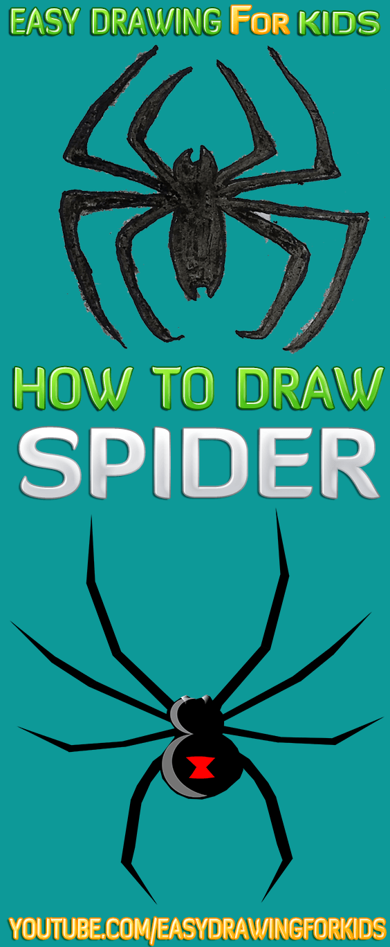 Easy Spider Logo - Spider. Spider Man Logo. How To Draw
