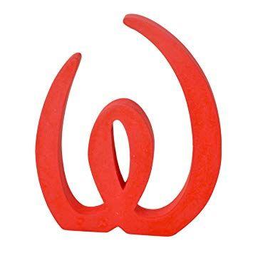 Red Letter w Logo - Extra Large Disney Font Freestanding Wooden Letters