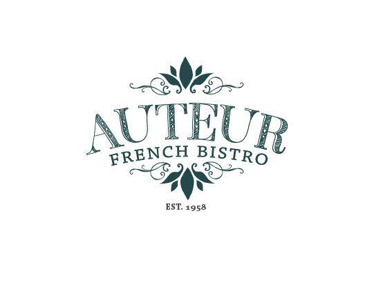French Restaurant Logo - Logo, Stationery Design: Auteur French Bistro on Behance | The fork ...