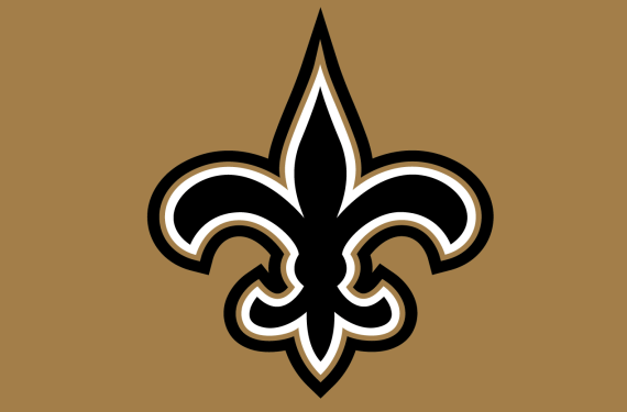 New Saints Logo - New Orleans Saints finally fix their collars. Chris Creamer's