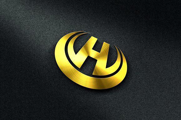 Gold H Logo - Letter H Logo Template ~ Logo Templates ~ Creative Market