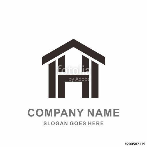 Letter H Company Logo - Building House Letter H Architecture Interior Construction Real ...