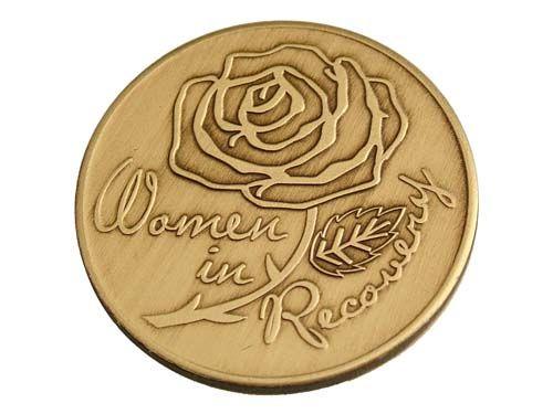 Recovery Woman Logo - Women In Recovery Serenity Prayer Token - Serenity Prayer Bronze ...