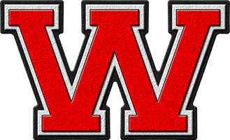 Red Letter w Logo - Presentation Alphabets: Scarlet Red Varsity Letter W