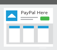 PayPal Accepted Here Logo - Credit Card Reader