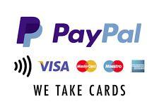 PayPal Accepted Here Logo - Credit Card Logo VISA MasterCard AE PAYPAL Apple Pay Cashier Window ...