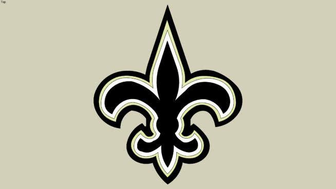 New Saints Logo - New Orleans Saints Logo | 3D Warehouse