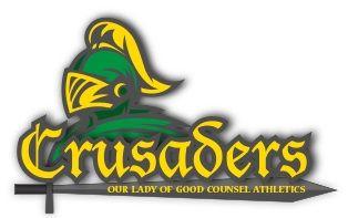 Crusader Football Logo - Football Home. Our Lady of Good Counsel Athletics