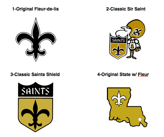 New Saints Logo - A Brief History Of Saints Logos - Canal Street Chronicles