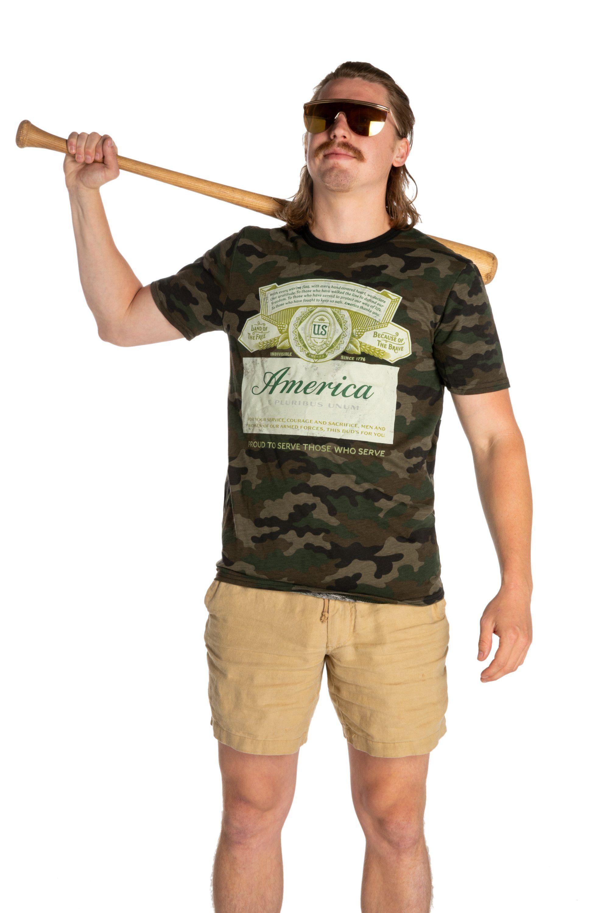 Camouflage D Logo - Camo Budweiser T-Shirt | Budweiser Logo, Shirt Not Included