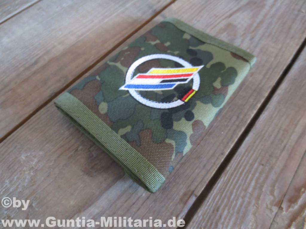 Camouflage D Logo - Wallet, BW Camo, W Emb Logo D F Brigade Militaria. Outdoor