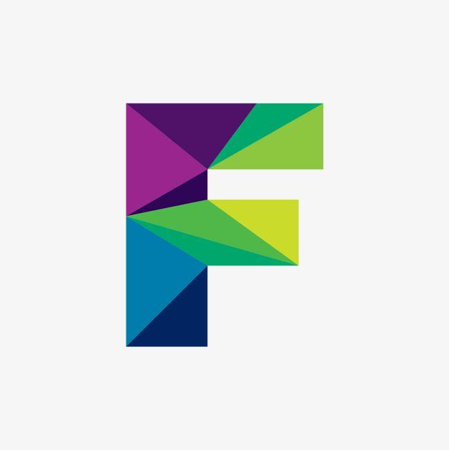 Purple F Logo - Blue, Green And Purple Spell Letters F, Blue, Green, Violet PNG