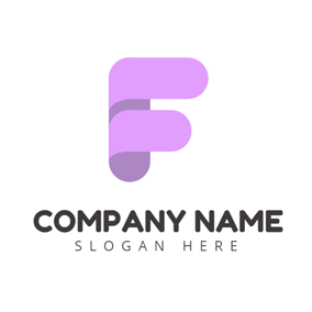 Purple F Logo - Free F Logo Designs. DesignEvo Logo Maker