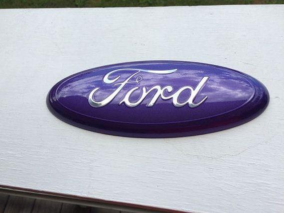 Purple and Black Cool Logo - Ford Truck f 150-350 PURPLE CUSTOM Emblem 9 by CustomizedEmblems ...