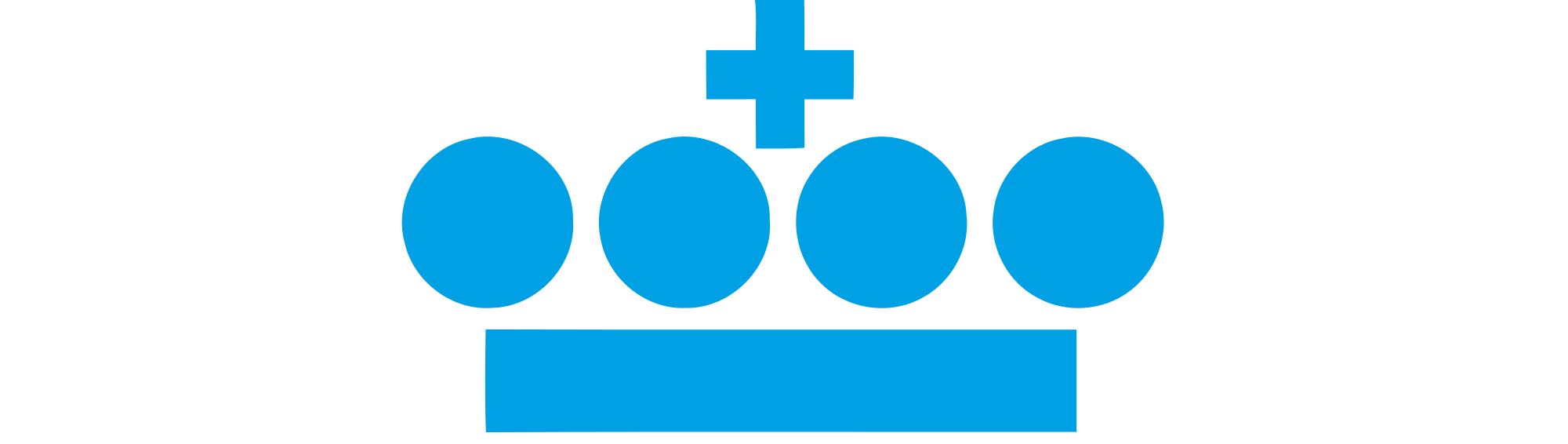 Blue Cross with Crown Logo - KLM crown logo.svg