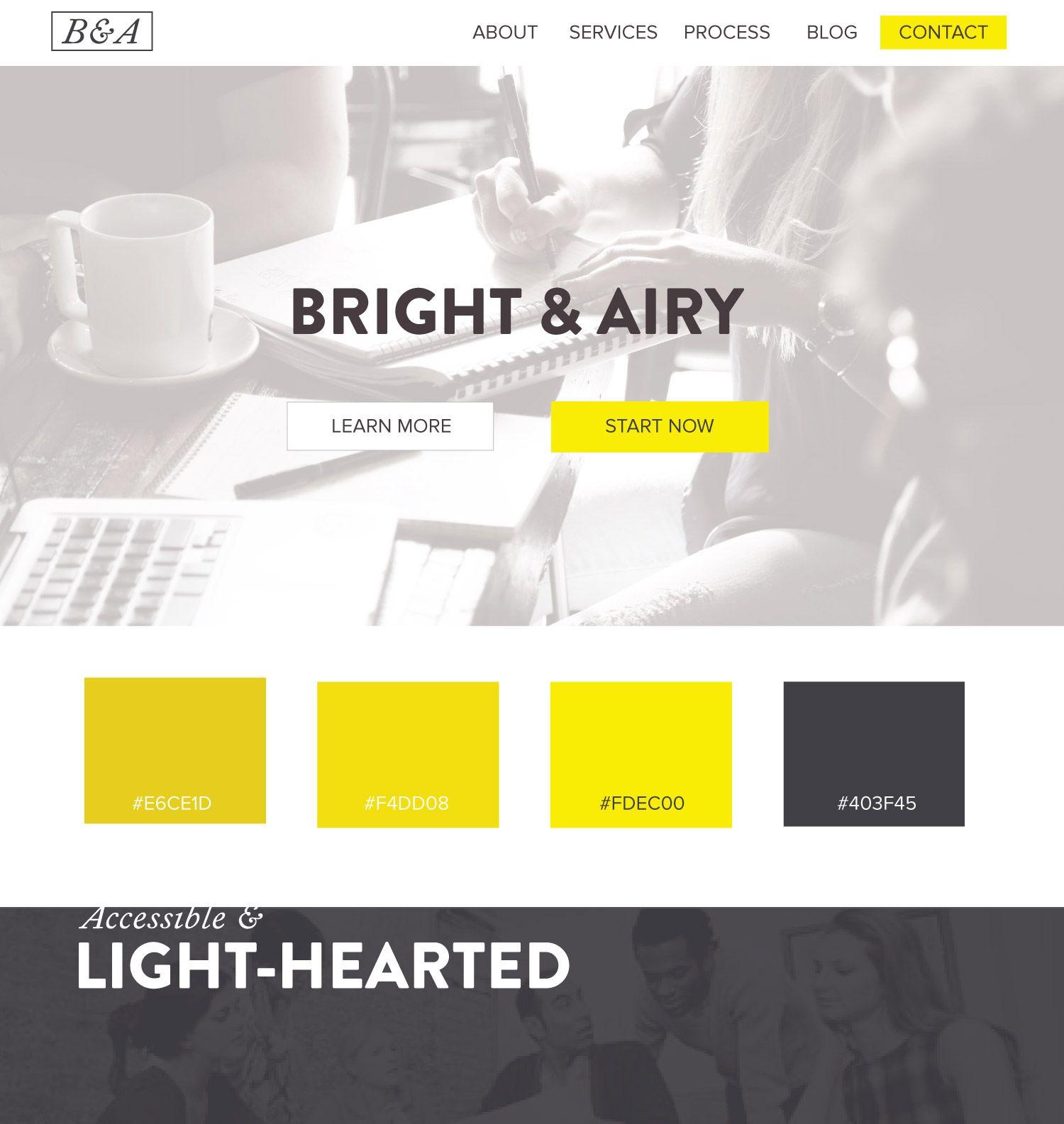 Black White Yello Logo - Web Design Color Palettes. From Black and Gold Websites