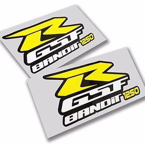 Black White Yello Logo - Bandit GSF 1250 motorcycle decals custom graphics stickers yellow ...