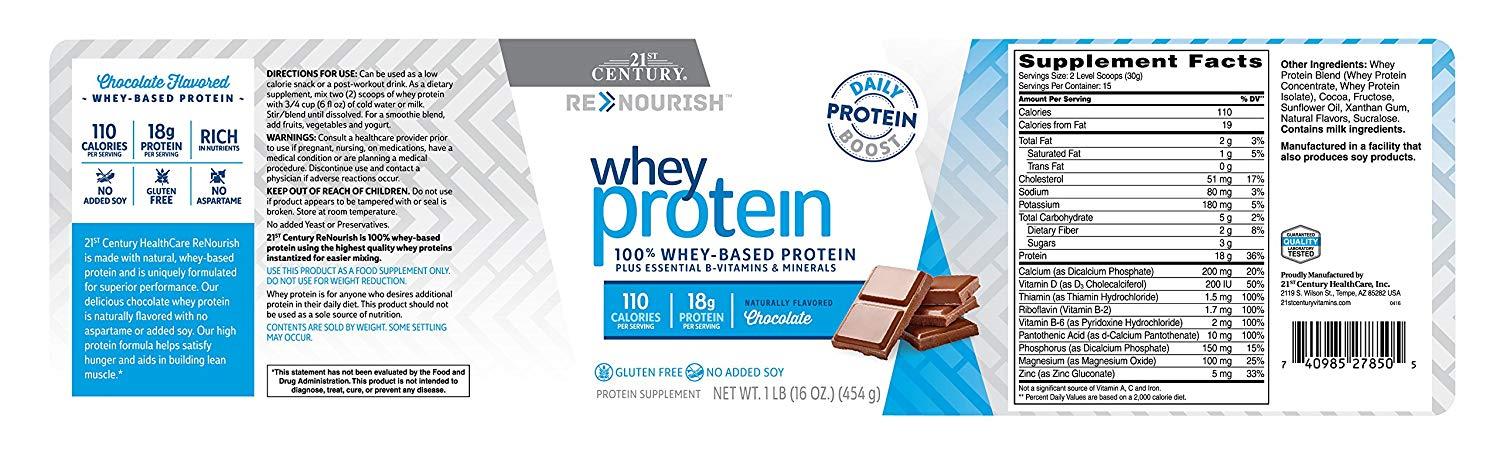 Century Vitamins Logo - Amazon.com: 21st Century Renourish Sport Protein Powder, Vanilla, 2 ...