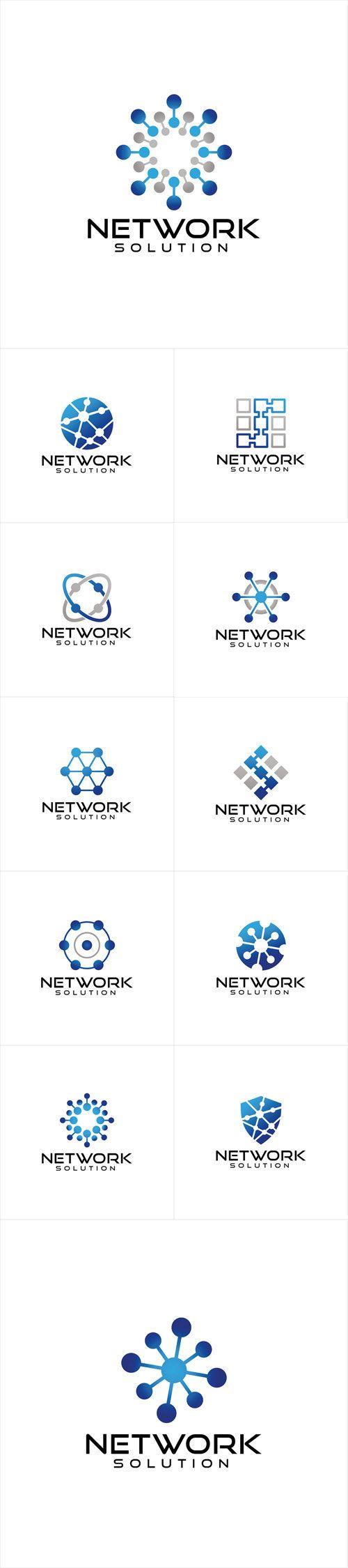 Network Logo - Vectors - Network Logo Design | logo | Pinterest | Logo design ...